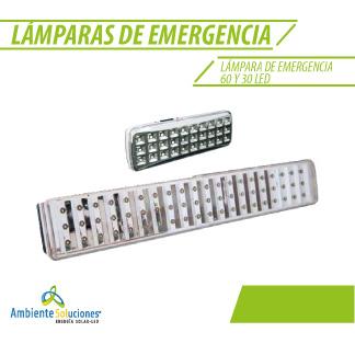 LÁMPARA EMERGENCIA 60 Y 30 LED