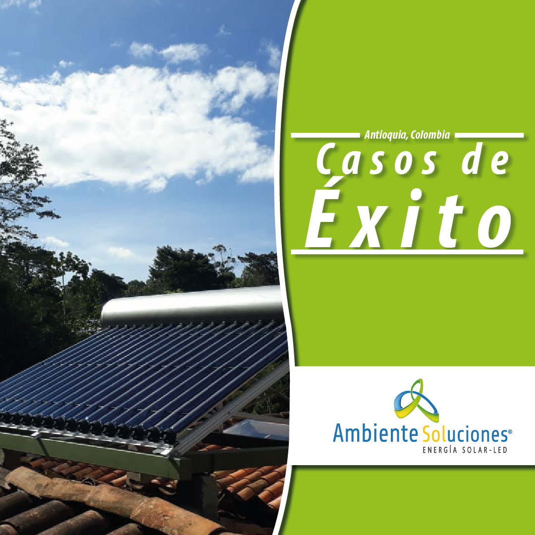 Calentador solar en Llano Grande - Rionegro, Antioquia.