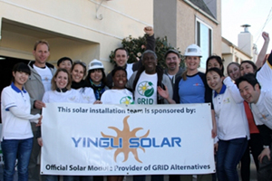 YINGLI SEGUIRÁ DONANDO MÓDULOS SOLARES A LA ONG GRID ALTERNATIVES