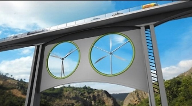 VIADUCTOS CON AEROGENERADORES, NUEVA FUENTE DE ENERGÍAS RENOVABLES