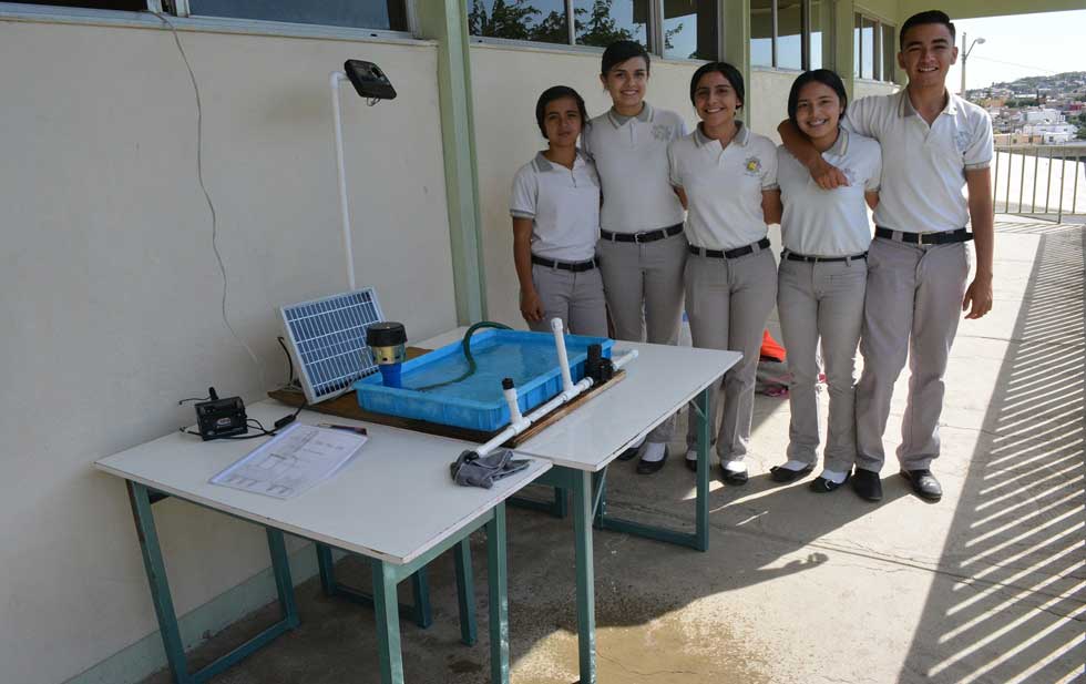 CREAN ESTUDIANTES SISTEMA DE RIEGO CON ENERGÍA SOLAR -MÉXICO-