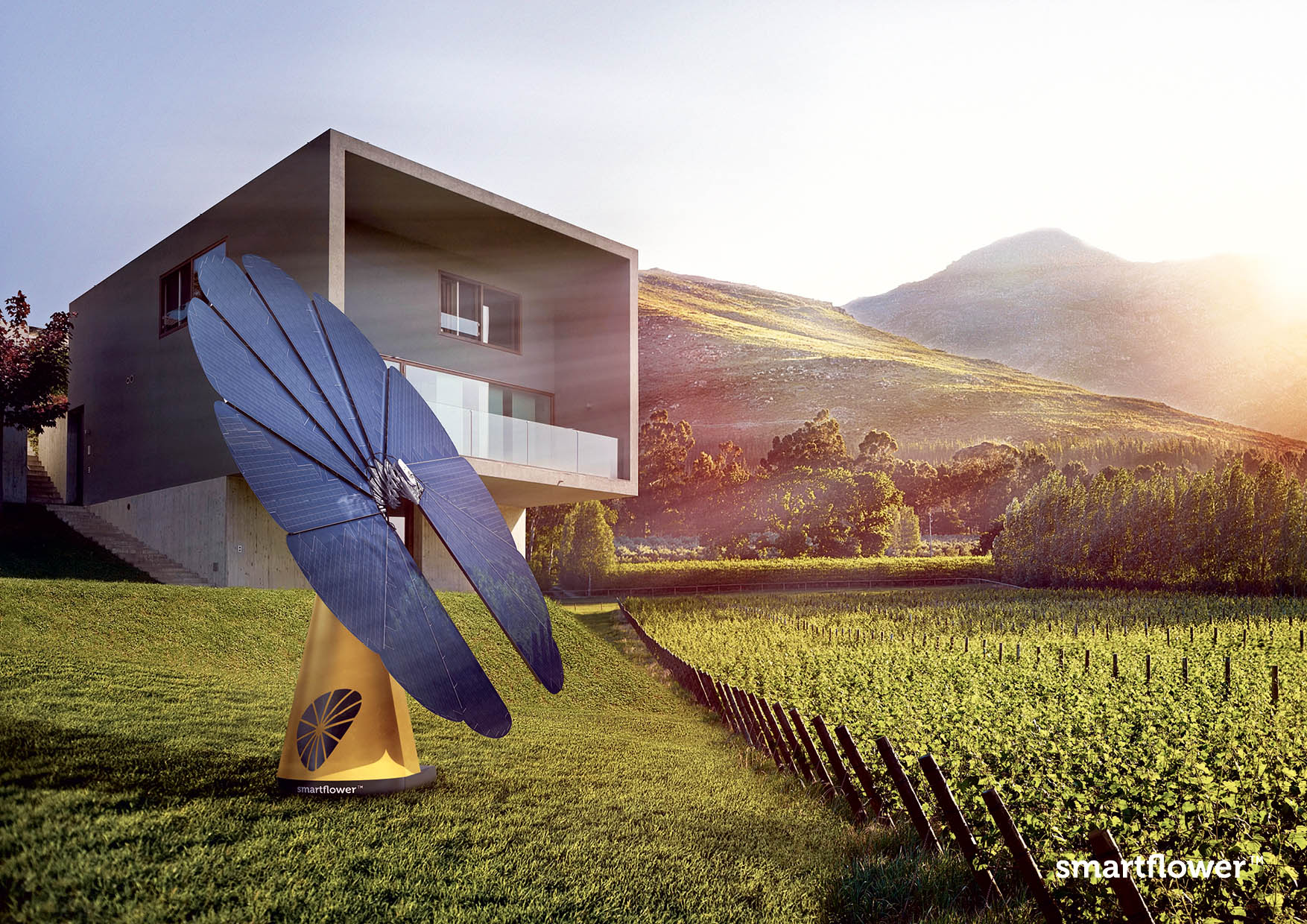 GENERA Y ALMACENA ENERGÍA A LA VEZ CON EL GIRASOL FOTOVOLTAICO DE SMARTFLOWER