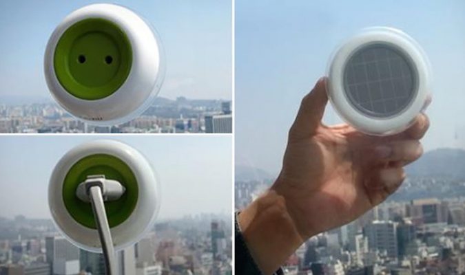 ENCHUFE SOLAR PARA VENTANAS QUE GENERA ELECTRICIDAD