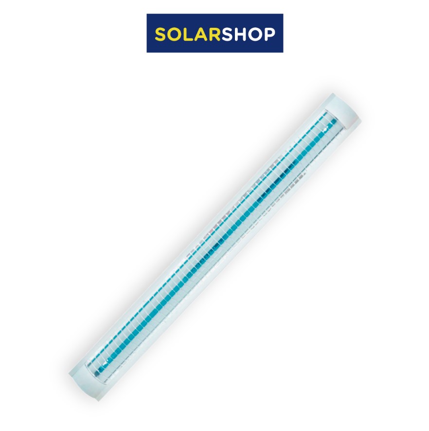 LÁMPARA LED T8 2X18W CON REJILLA Y ESPECULAR 120CM