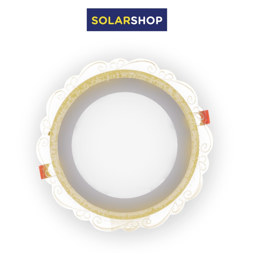 PANEL LED 18W 6500K + CALIDO 3000K BORDE PETALO