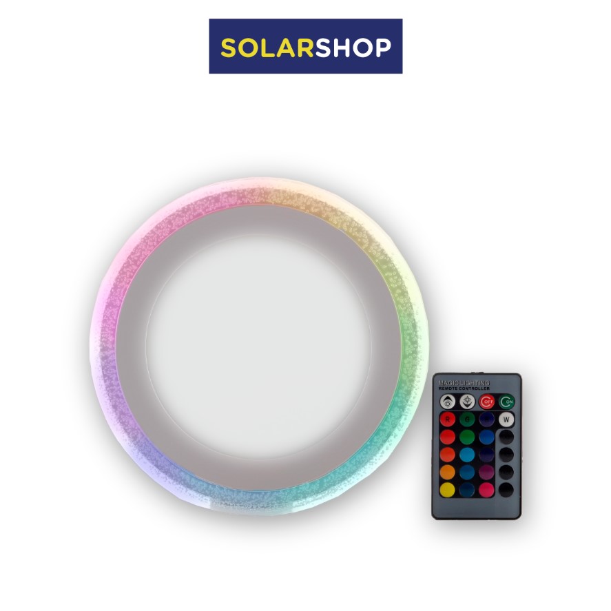 PANEL LED 6W 6500K + RGB C-CONTROL REMOTO BORDE BURBUJA