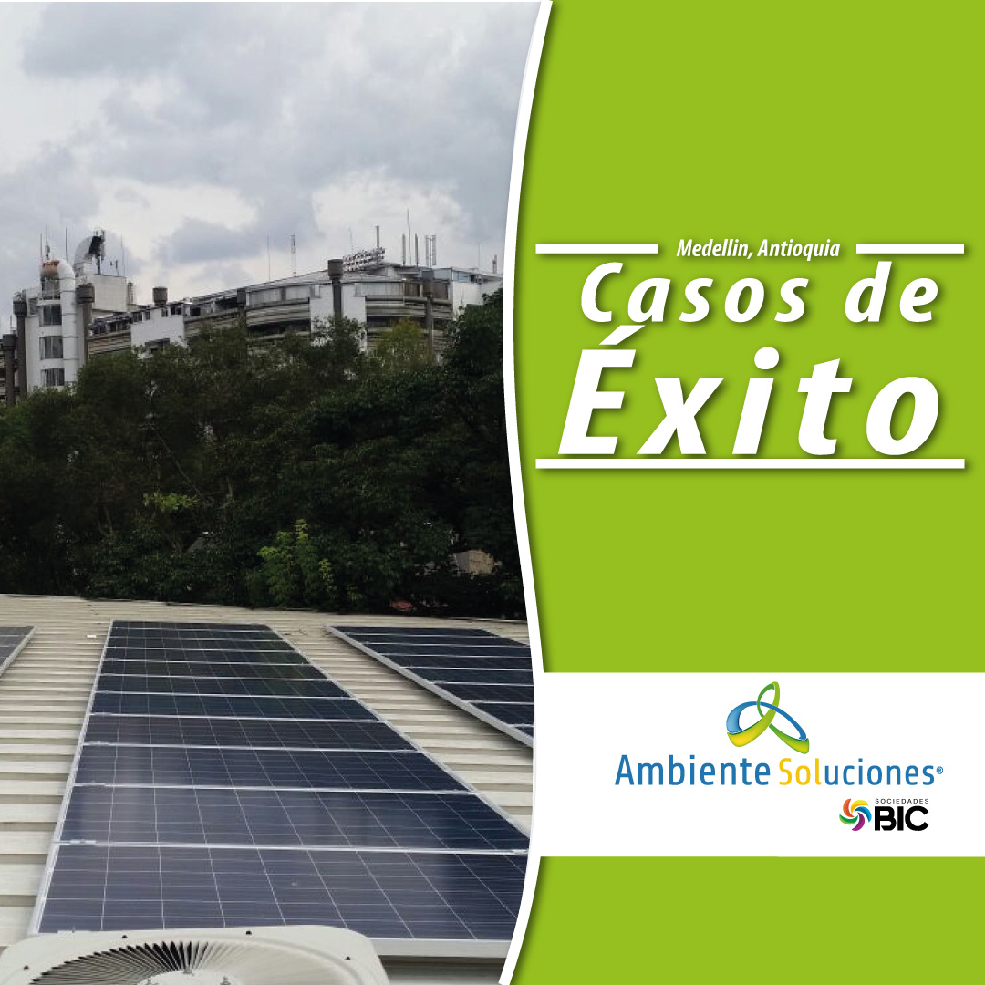 Sistema de energía solar de inyección a red.