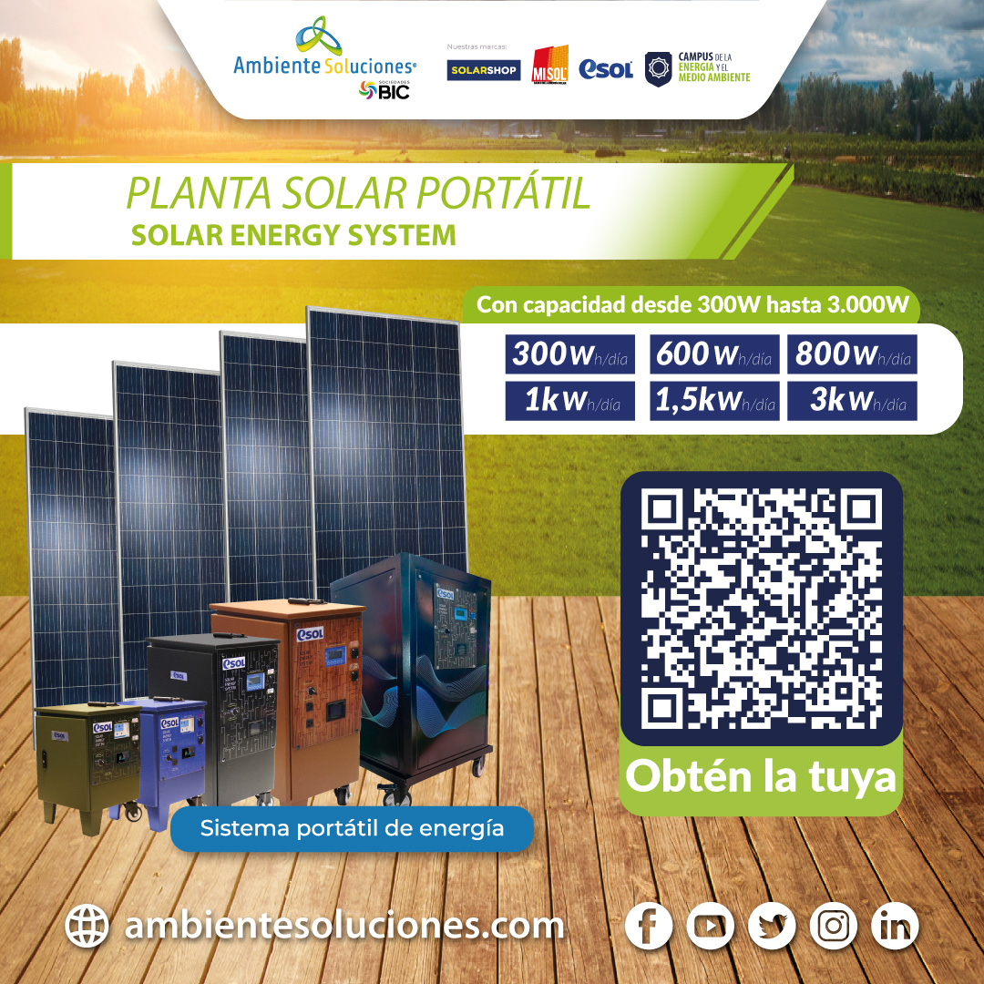 Plantas solares portátiles