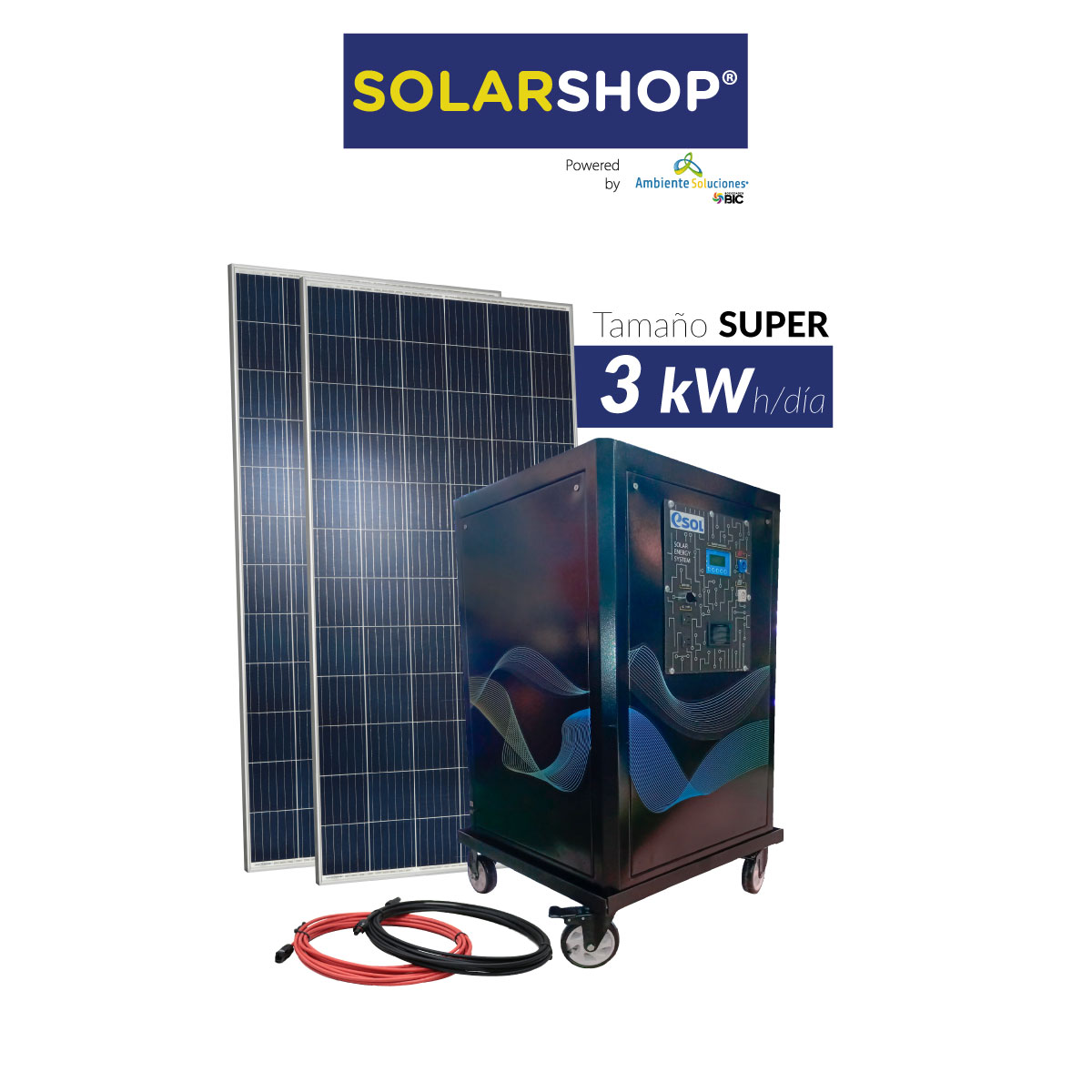 Sistema portátil de energía solar Prediseñado