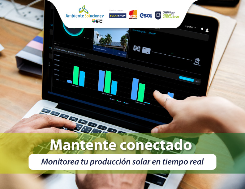 Monitorea tu producción solar en tiempo real