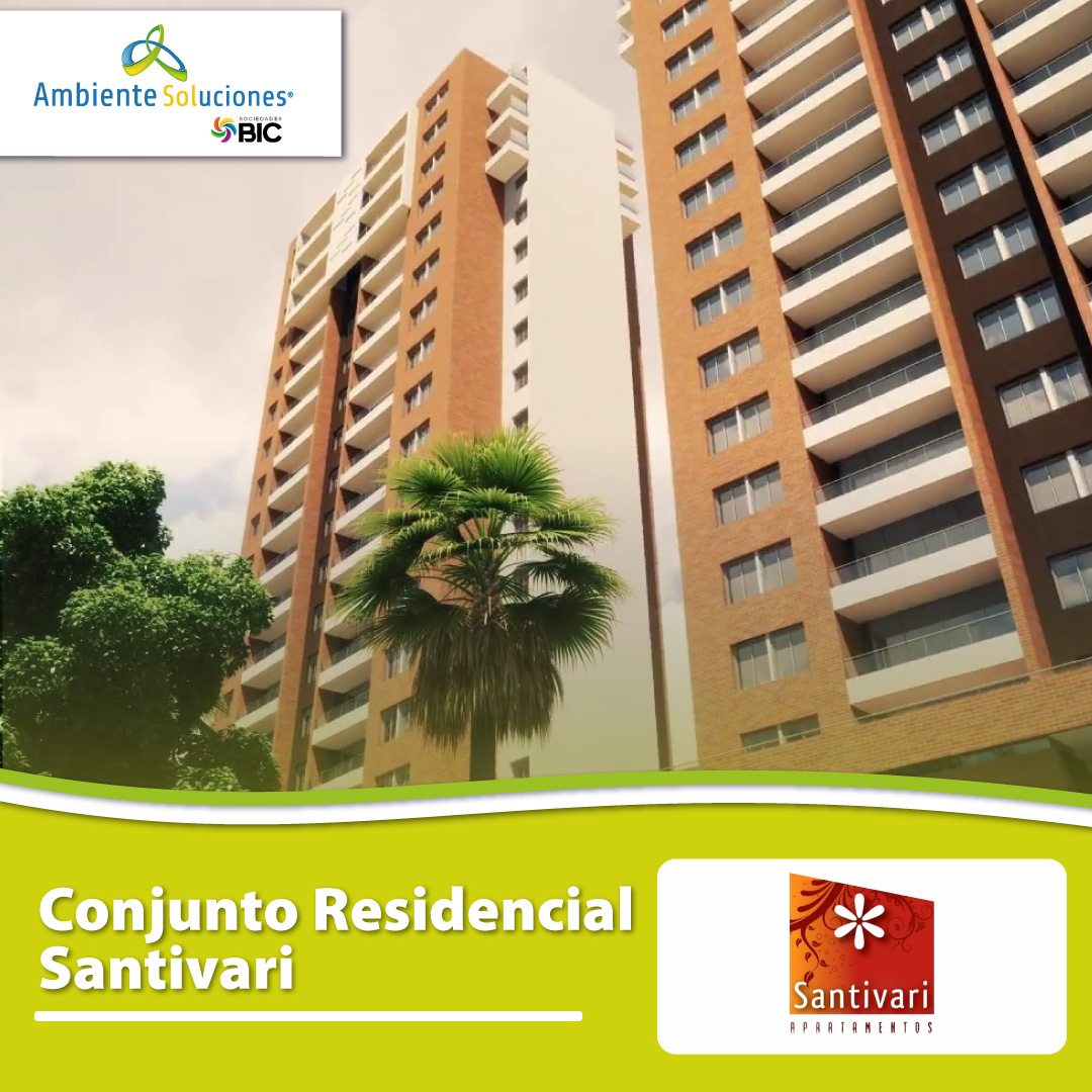 Sistema solar conectado a la red en Conjunto Residencial Santivari, Sabaneta, Antioquia.